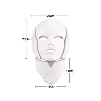 Maska LED do terapii światłem RD7 na twarz i szyję